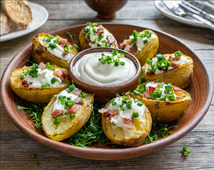 salt crusted baked potatoes