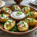 salt crusted baked potatoes