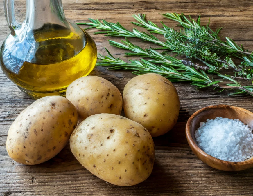 salt crusted baked potatoes