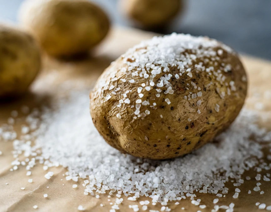 salt crusted baked potatoes