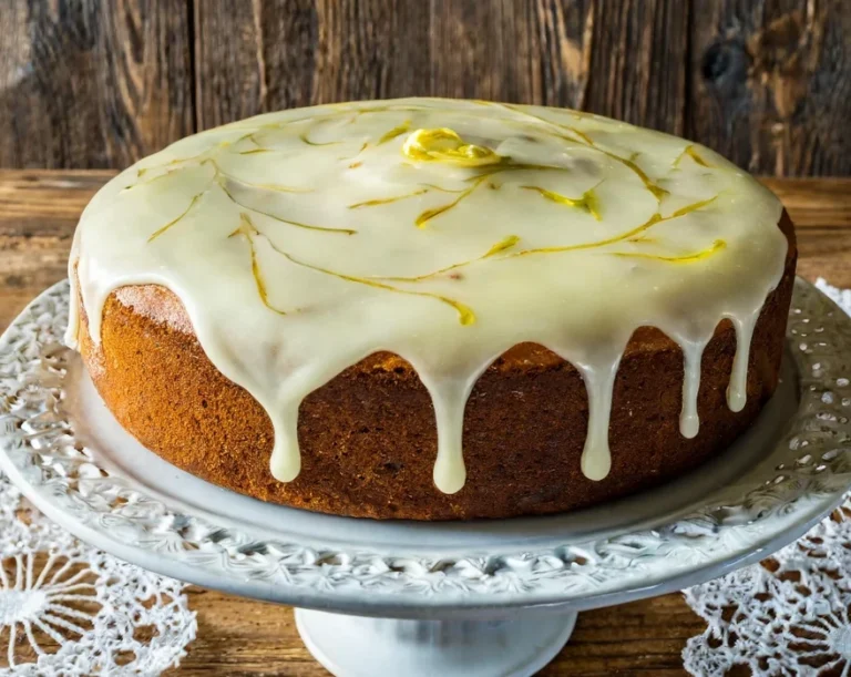 What is lemon glaze made of?