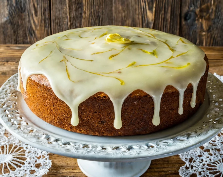 What is lemon glaze made of?