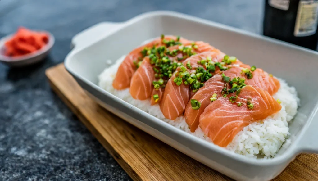 baked salmon sushi recipe